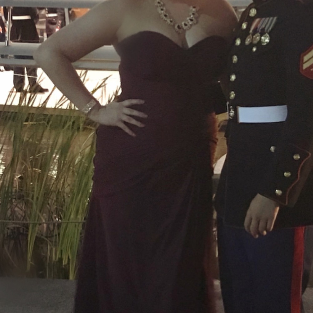 Maroon Gown